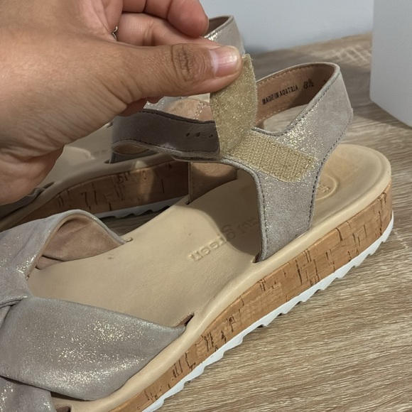 Paul green Taupe Knotted Sandals with Ankle Strap size 8.5 - Picture 4 of 10